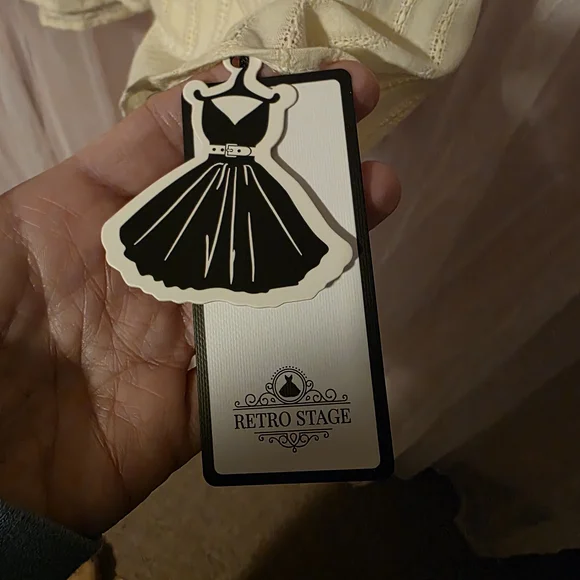 Retro-stage Embroidered Button-Front Midi Dress with Orange Floral Detail XXL - Picture 2 of 5